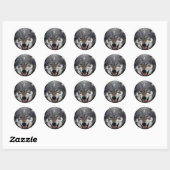 Wild Wolf Ronde Sticker (Vel)