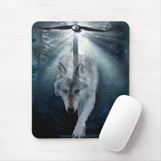 WILD WOLF Series III Mousepad Muismat (Met muis)