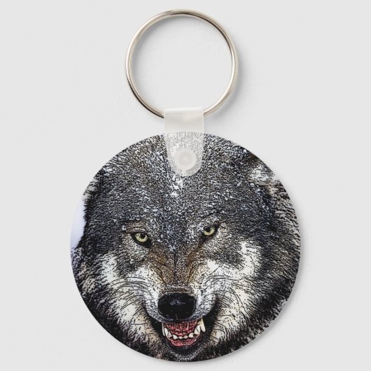 Wild Wolf Sleutelhanger (Voorkant)