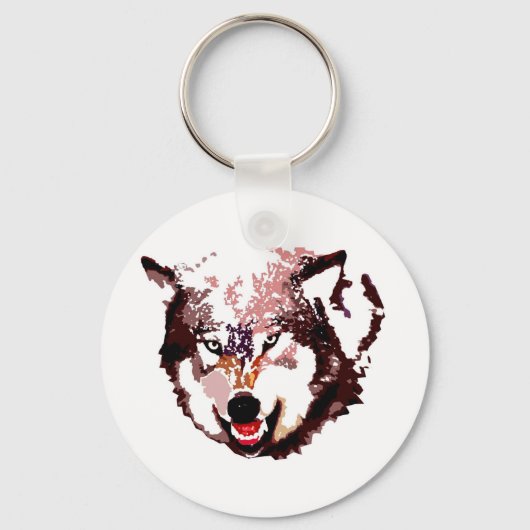 Wild Wolf Sleutelhanger (Voorkant)