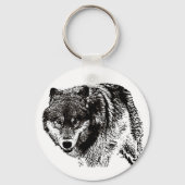 Wild Wolf Sleutelhanger (Voorkant)