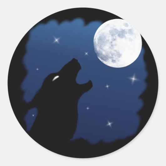 Wild Wolf Sticker (Voorkant)