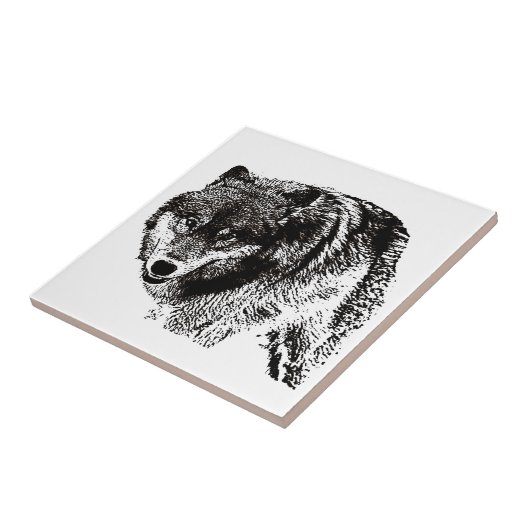 Wild Wolf Tegeltje (Zijkant)