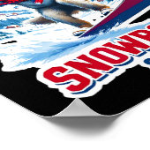 Wild Wolf uit Servië Snowboarden Adventure Poster (Hoek)