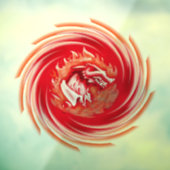 Wild Wolf Whirl see-thru venster vastklampen achte Raamsticker (Vel 3)