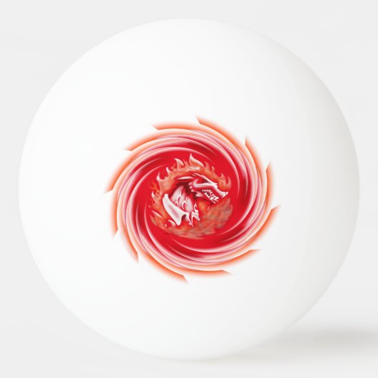 Wild Wolf Whirling 3-sterren ping pong bal Pingpongbal (Voorkant)