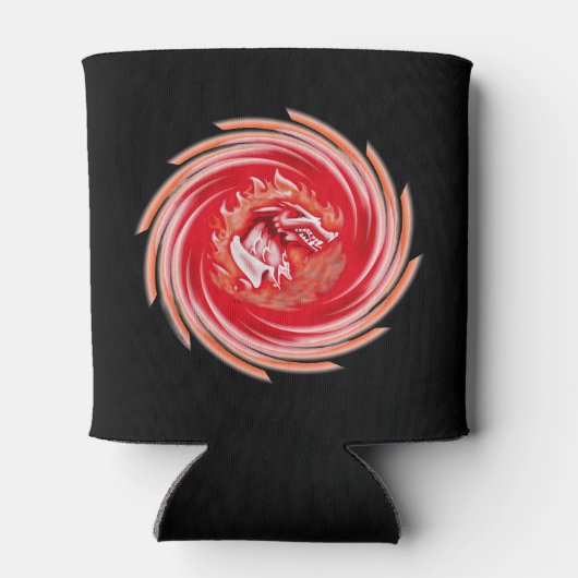 Wild Wolf Whirling Black koelbox 2-side Blikjeskoeler (Achterkant)