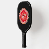 Wild Wolf Whirling Black pickleball paddle (Links)