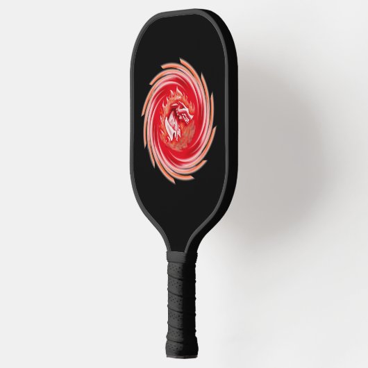 Wild Wolf Whirling Black pickleball paddle (Links)