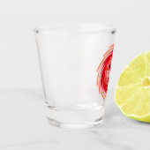 Wild Wolf Whirling-glasscherfglas Shot Glas (Links)