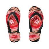 Wild Wolf Whirling peuter zwart teenslippers (Voetbed)