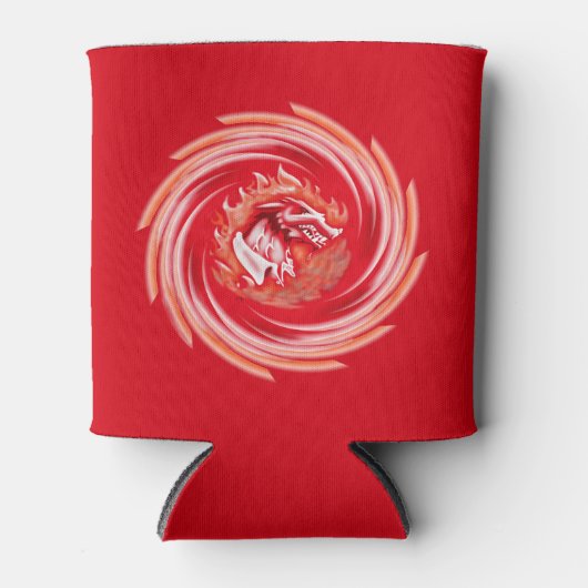 Wild Wolf Whirling Red koelbox Blikjeskoeler (Voorkant)