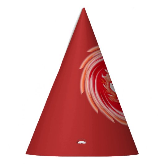 Wild Wolf Whirling rode partij petten Feesthoedjes (Links)