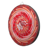 Wild Wolf Whirling rood dartboard Dartbord (Voorkant Rechts)