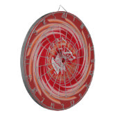 Wild Wolf Whirling rood dartboard Dartbord (Voorkant Links)