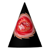 Wild Wolf Whirling zwart feest petten Feesthoedjes (Voorkant)