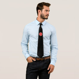 Wild Wolf Whirling zwarte mannen stropdas