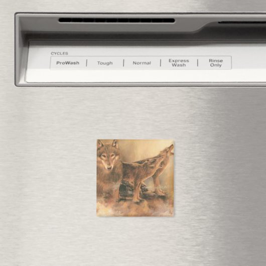 Wild Wolves Magnet (Insitu (Vaatwasser))