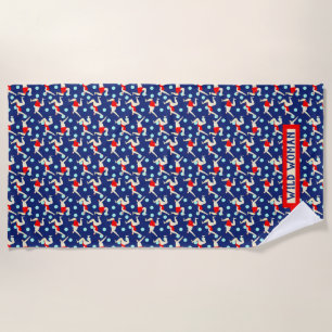Wild Woman Wild Zwemmen Aanpasbare handdoek