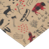 Wild Wonderful Christmas Pattern / Kraft Red ID604 Tafelkleed (Gekanteld)