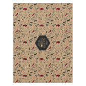Wild Wonderful Christmas Pattern / Kraft Red ID604 Tafelkleed (Voorkant)