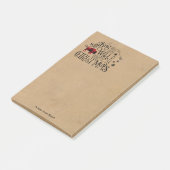 Wild Wonderful Kerstbuffalo Pset/Kraft ID604 Post-it® Notes (Schuin)