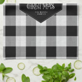 Wild Wonderful Kerstmis Black Buffalo Pset ID604 Theedoek (Gevouwen)