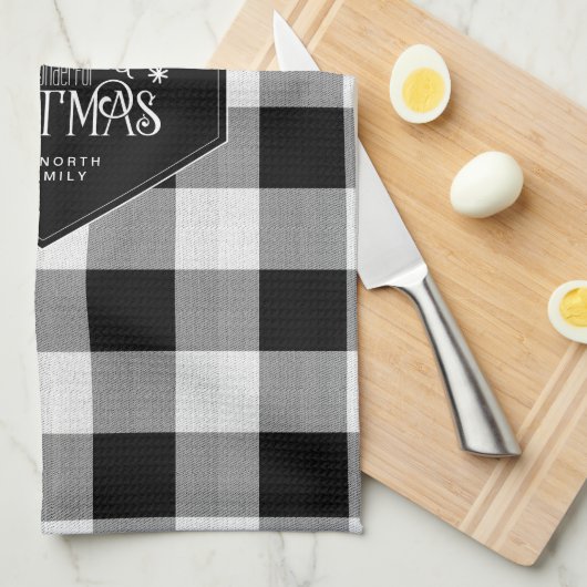 Wild Wonderful Kerstmis Black Buffalo Pset ID604 Theedoek (Quarter Fold)