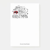 Wild Wonderful Kerstroodbruin Pset ID604 Post-it® Notes (Voorkant)