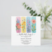 Wild & Wonderful Waterverf Verjaardagsuitnodiging Kaart (Staand voorkant)