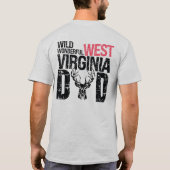 Wild, Wonderful West Virginia Dad T-shirt (Achterkant)