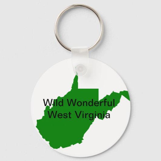 Wild Wonderful West Virginia Sleutelhanger (Voorkant)