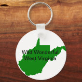 Wild Wonderful West Virginia Sleutelhanger (Voorkant)