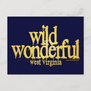Wild Wonderful West Virginia-Yellow Briefkaart