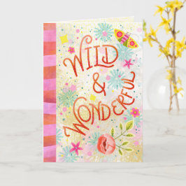 Wild & Wonderlijk – Whimsisch Handletteren Kaart