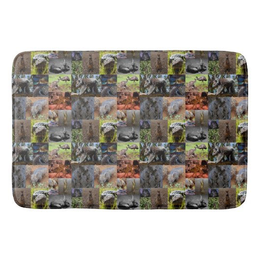 Wild Wonders: fascinerende Australische fotocollag Badmat (Voorkant)