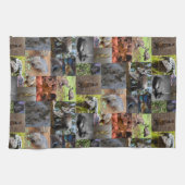 Wild Wonders: fascinerende Australische fotocollag Theedoek (Horizontaal)