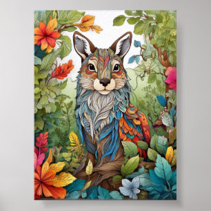 Wild Wonders: Harmonie in Natuur Kleurend Poster