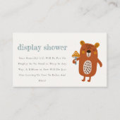 Wild Woodland Animals Display Douche Baby shower Informatiekaartje (Voorkant)