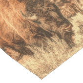 Wild Woodland Bison Korte Tafelloper (Hoek)