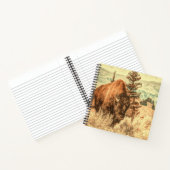 Wild Woodland Bison Notitieboek (Binnen)