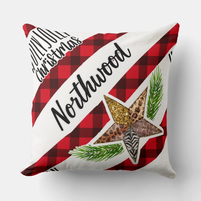 Wild Woodland Christmas Kussen (Voorkant)