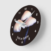 Wild Woodland Mushrooms Nature Personalized Ronde Klok (Hoek)