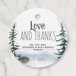 Wild Woodsy Natuur Liefde en Bedankt Bruiloft Bedankjes Labels