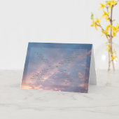 Wild Words Sunset Sky Foto Word Art Wenskaart Kaart (Gele Bloem)