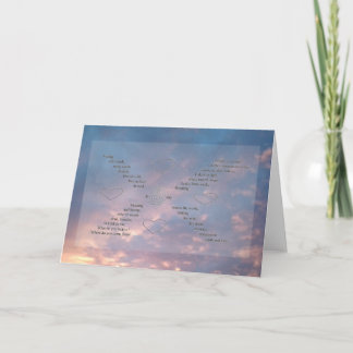 Wild Words Sunset Sky Foto Word Art Wenskaart Kaart