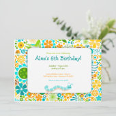 Wild World Cute Bugs Party Kaart (Staand voorkant)