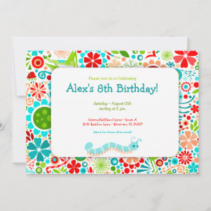 Wild World Cute Bugs Party Kaart