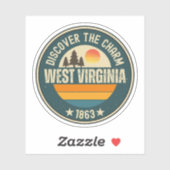 Wild WV - Mountain State Souvenir Sticker (Vel)