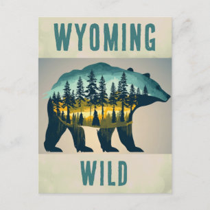 Wild Wyoming Beer Reizen Briefkaart